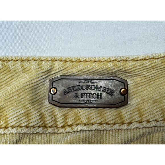 Abercrombie & Fitch Women's Flare Leg Tan Corduroy Pants - Size 0 (28x30) *READ* - Picture 6 of 7